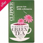 Clipper Fair Trade Green Tea with Echinacea 20 Bags
